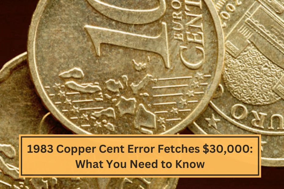 1983 Copper Cent Error Fetches $30,000 What You Need to Know