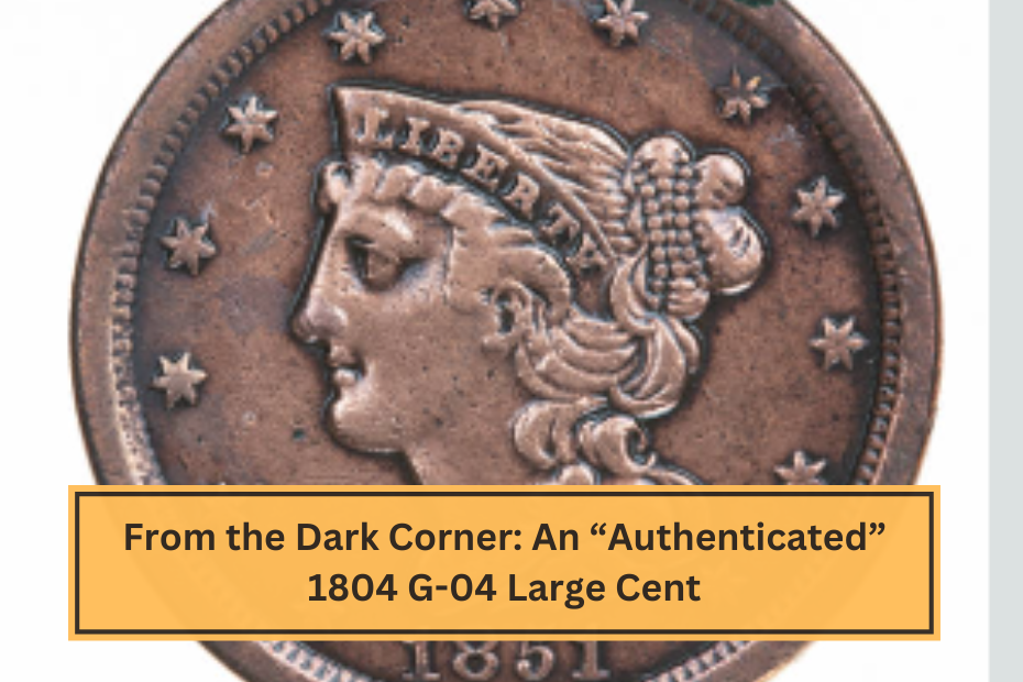 From the Dark Corner An “Authenticated” 1804 G-04 Large Cent