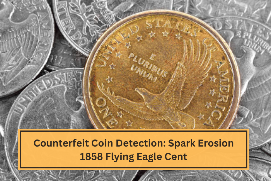 Counterfeit Coin Detection Spark Erosion 1858 Flying Eagle Cent