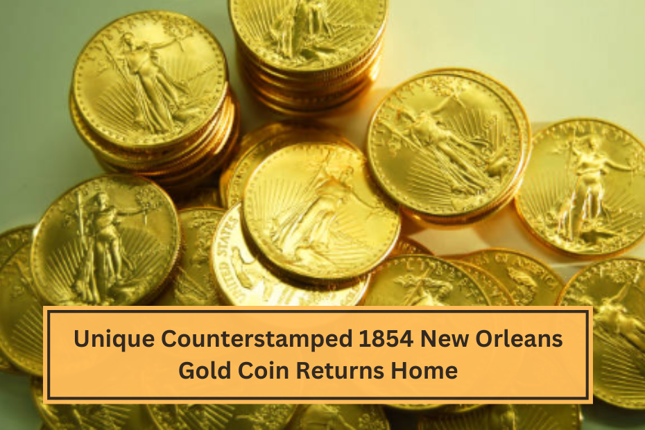 Unique Counterstamped 1854 New Orleans Gold Coin Returns Home